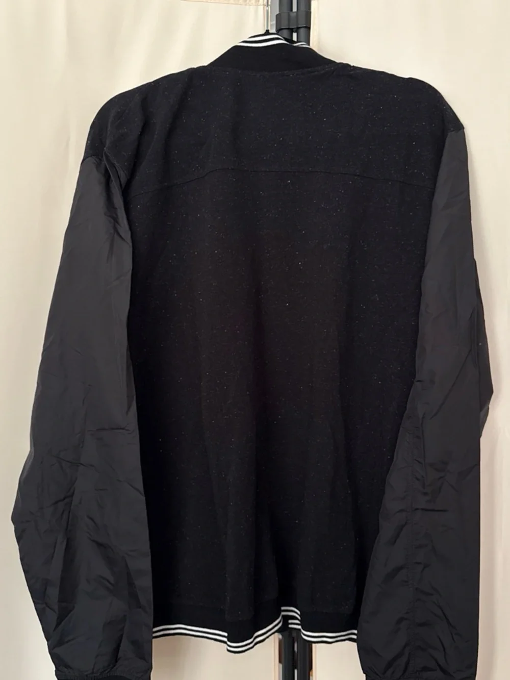 Cohesive & Co Black Bomber Jacket with White Trim